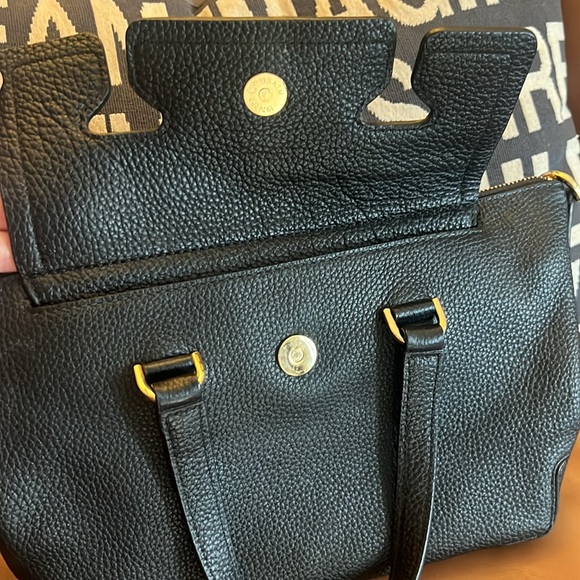 MICHAEL KORS MACKENZIE BLACK PEBBLED LEATHER SATCHEL - Picture 12 of 15